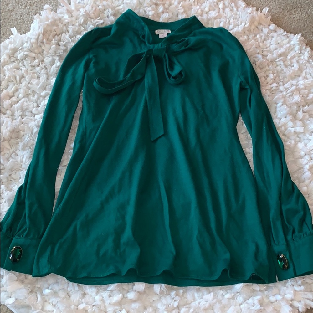 Emerald Jeweled Accent Top